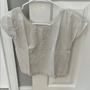 Free People Cream Crop Top